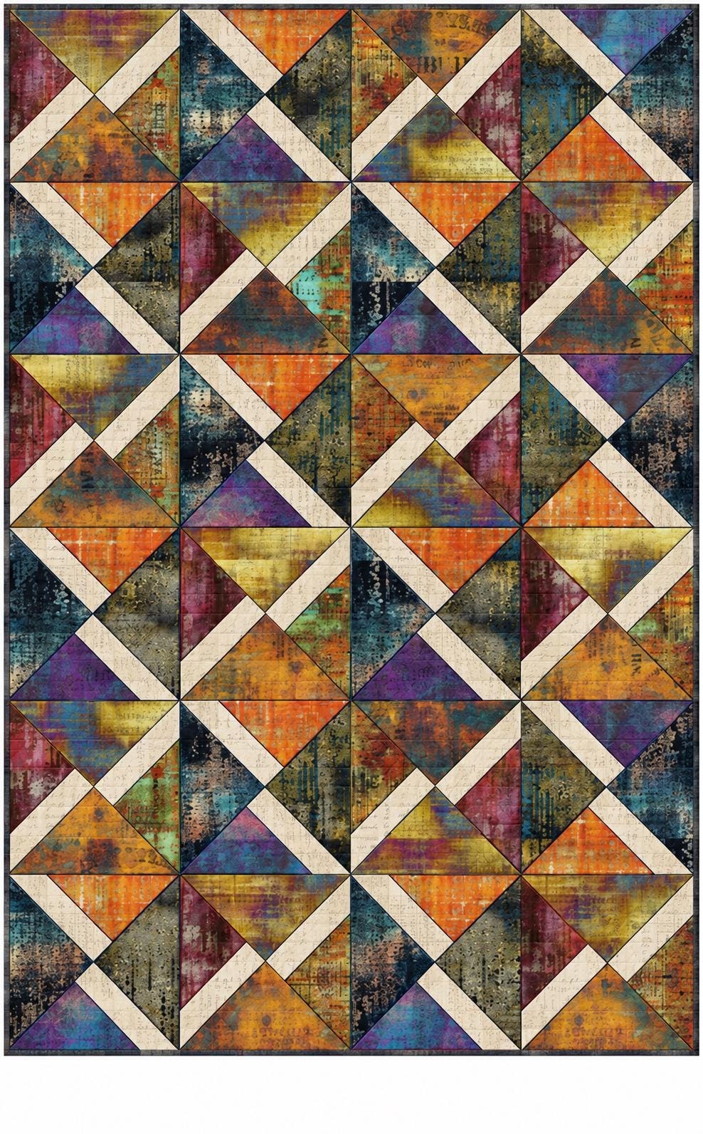 Amalie Quilt Kit in Tim Holtz "Abandoned" Fabric
