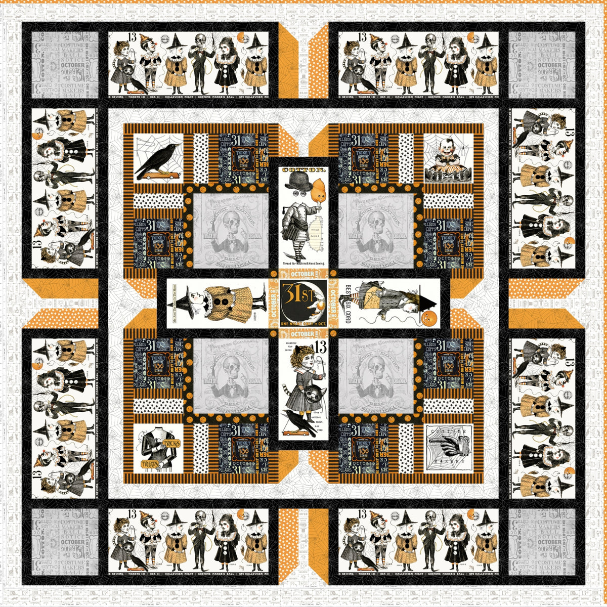 Midnight Carnival Halloween Quilt Kit – J. Wecker Frisch Act II (Limited Edition 13)